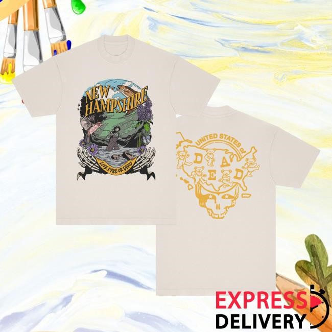 Official Grateful Dead Store Merch New Hampshire United States Of Dead New Tee | Grateful Dead