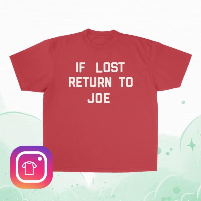 If Lost Return To Joe - Red S/s Shirt Joe Jonas