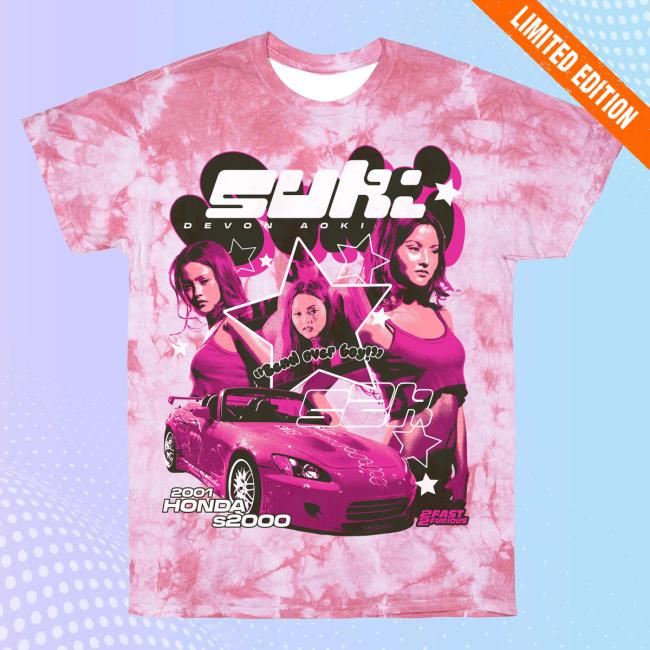 Official Studiohouse Designs Merch Store 2F2f Suki Tiedye Shirt Pink Slips (Pink) Studiohouse Designs Apparel Clothing Shop StudiohouseDesigns