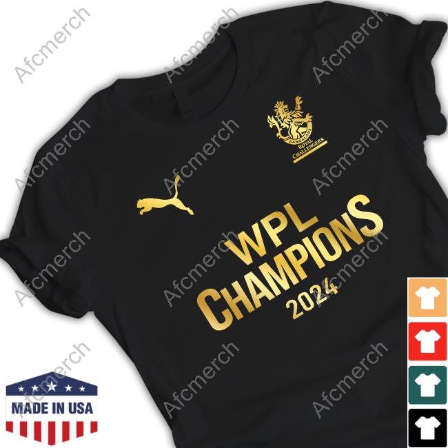 RCB Women's Team WPL Champions 2024 Shirt 2024