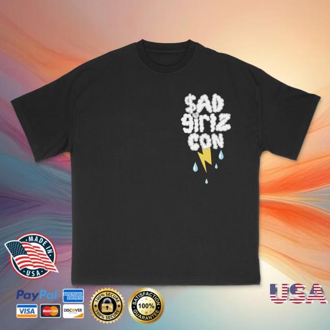 Official Sad Boyz Merch Sad Boyz Sad Girlz Plushy T Shirt Black