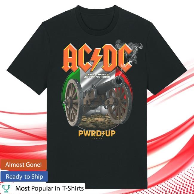Official Ac Dc Merch Store Ac/Dc Italy 2024 Tour Popover Shirt Ac Dc Shop Acdc Clothing