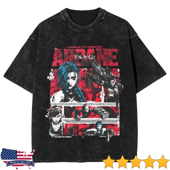 Official Arcane Jinx Vs Vi Tee - Arcane
