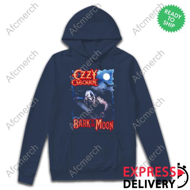 Ozzy Osbourne Merch Bark At The Moon Album Long Sleeved T Shirt