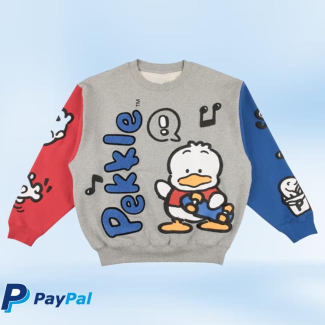 Official Sanrio Apparel Clothing Merch Store Shop Pekkle X Dumbgood Pullover Sweatshirt