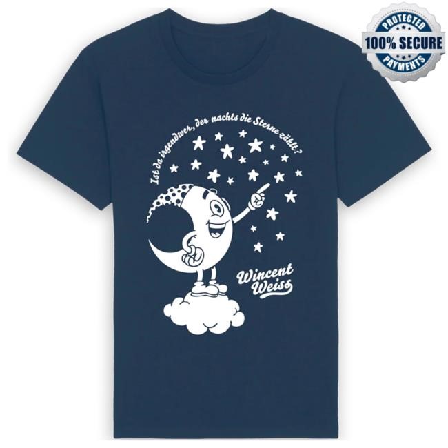 Wincentweiss Oversized Schlafshirt "Ist Da Irgendwer, Der Nachts Die Sterne Zählt?" Tee Shirt Wincentweiss Oversized Schlafshirt "Ist Da Irgendwer, Der Nachts Die Sterne Zählt?" Tee