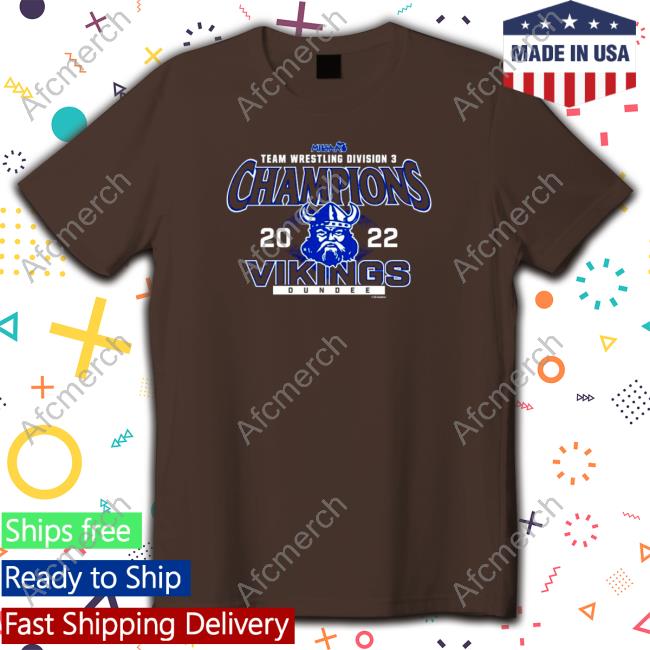 Dundee Vikings 2022 MHSAA Team Wrestling D3 Champions Long Sleeve Tee
