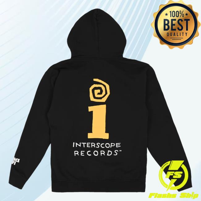 Official Interscope Records Label Sweatshirts Black And Yellow