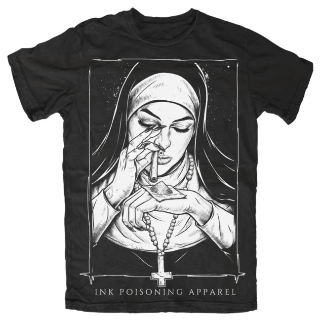 Official Ink Poisoning Apparel Clothing Drug Nun Shirt 2023
