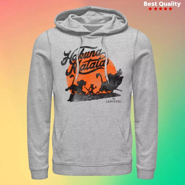 Target Men's Lion King Sunset Trio Silhouette Pull Over Hood