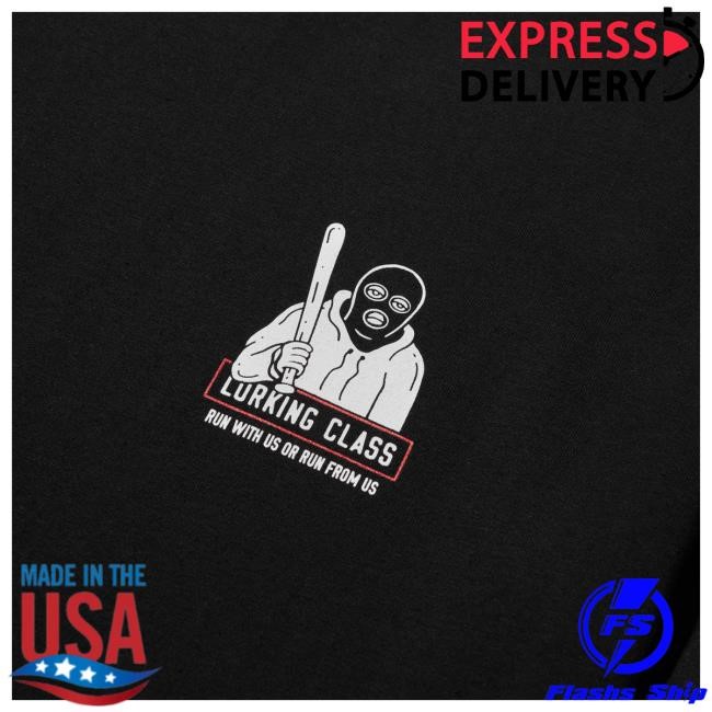 Official Lurking Class Run With Us Shirt - Black
