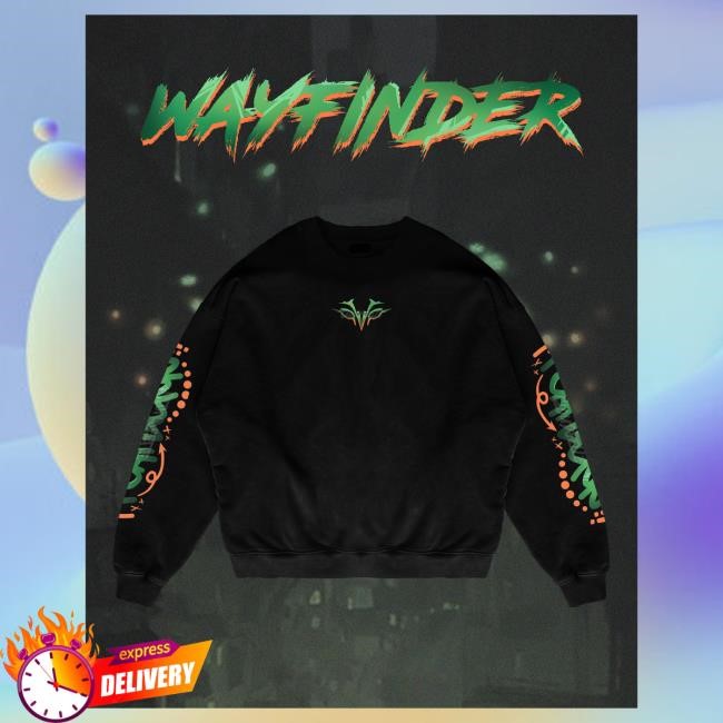 Official Cloudeelle "Wayfinder" - Oversized Crew With the phrases
