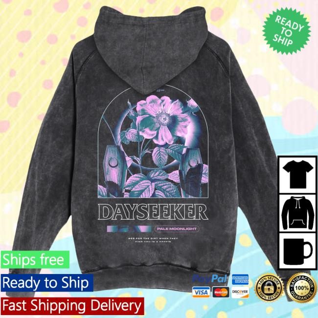 Dayseeker - Pale Moonlight Acid Wash Hoody Dayseeker Band Merch