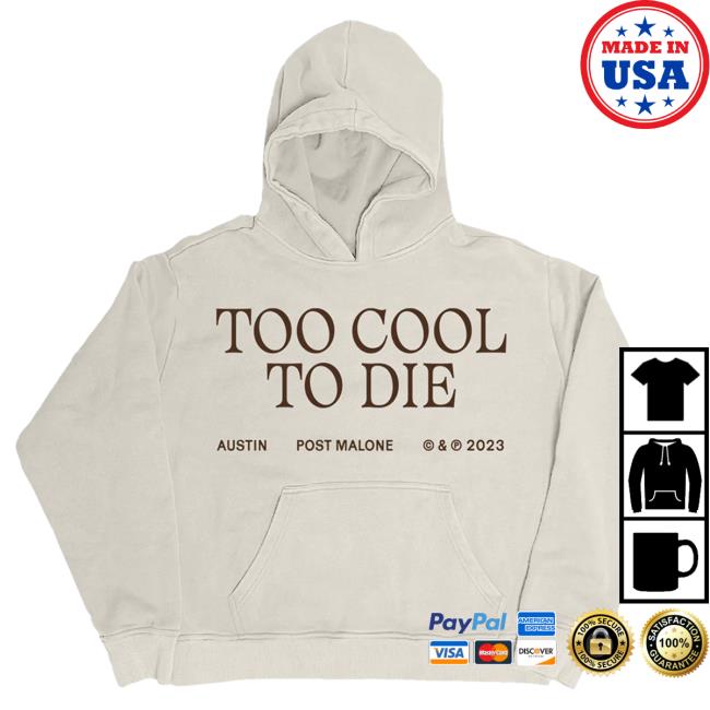 Official Post Malone Merch Store Post Malone Too Cool To Die Pullover Sweatshirt Post Malone Apparel Clothing Shop PostMalone