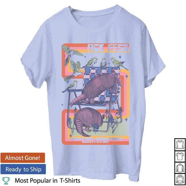 Acl Merch 2025 Dillo Lineup Top Shirt Austin City Limits Music Festival