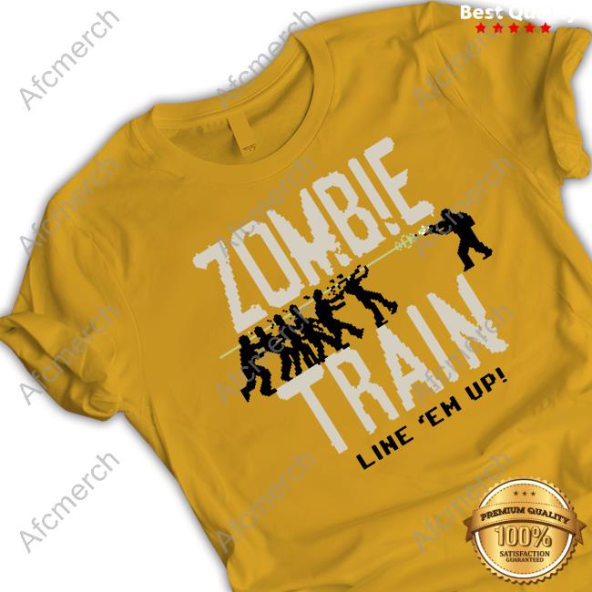 Official Zombie Train Line Em Up Shirt