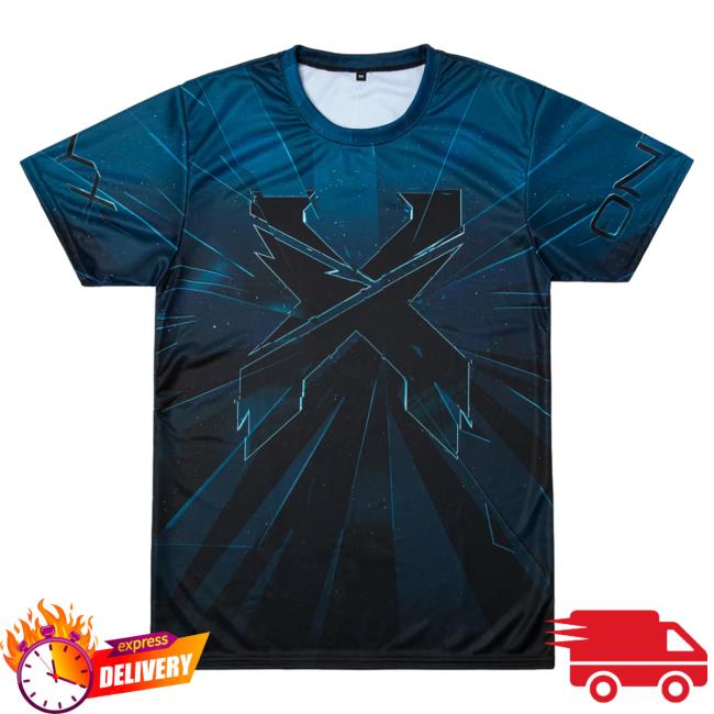 Official Excision Merch Onyx Dye Sub T Shirt Blue/Black