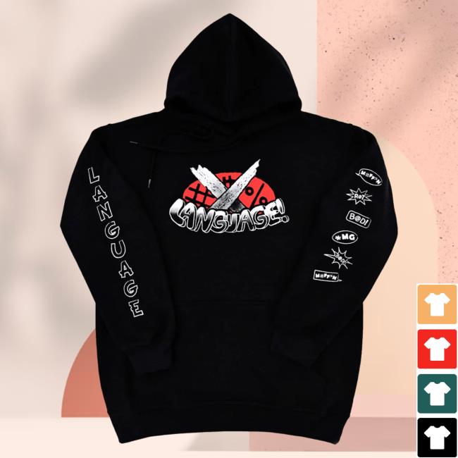 Official Badboy Halo Merch Badboyhalo Language Crewneck# Bad Boy Halo Shop