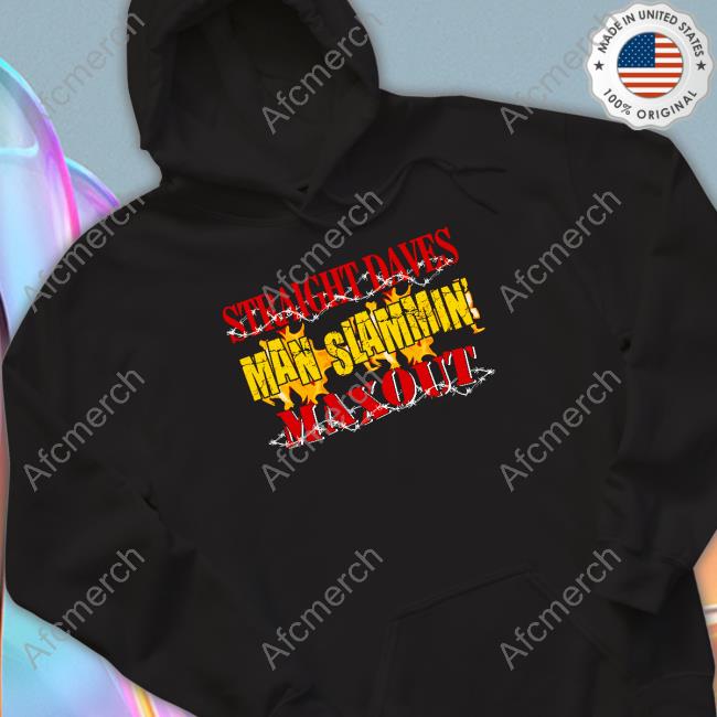 Straight Dave's Man Slammin Limited Edition Black Long Sleeve Tee
