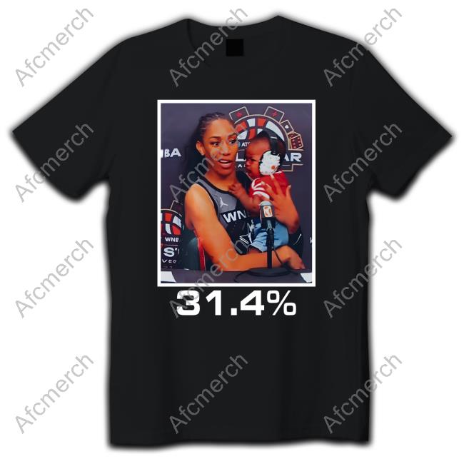 Official Las Vegas Aces A'ja Wilson 31.4% Shirt