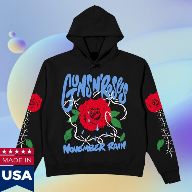 Official Gnr Merch Store Guns N’ Roses "November Rain" Hoody Gnrmerch