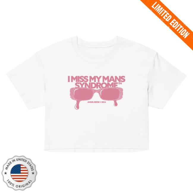 Official Angel Reese Merch Store Angel Reese "I Miss My Mans" Cropped New Shirt Angel Reese Apparel Clothing Shop