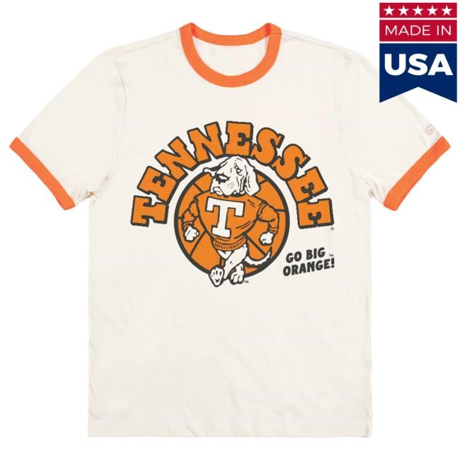 Homefield Apparel Tennessee Vols Basketball Smokey Retro Ringer