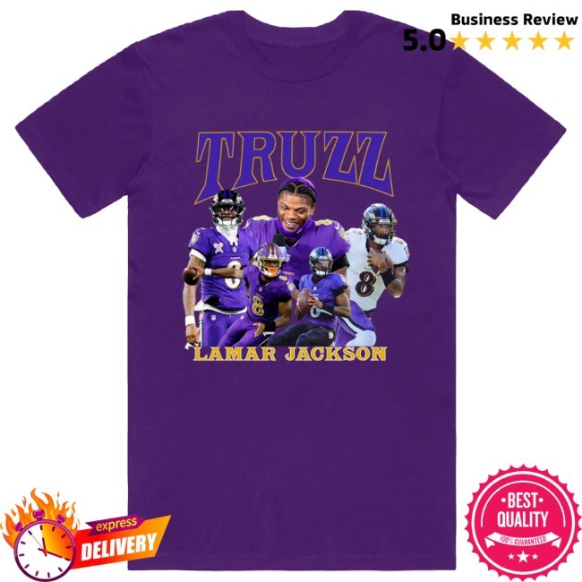 Lamar Jackson Truzz Shirt Era 8 Apparel Lamar Jackson Truzz New Shirt Era 8 Apparel
