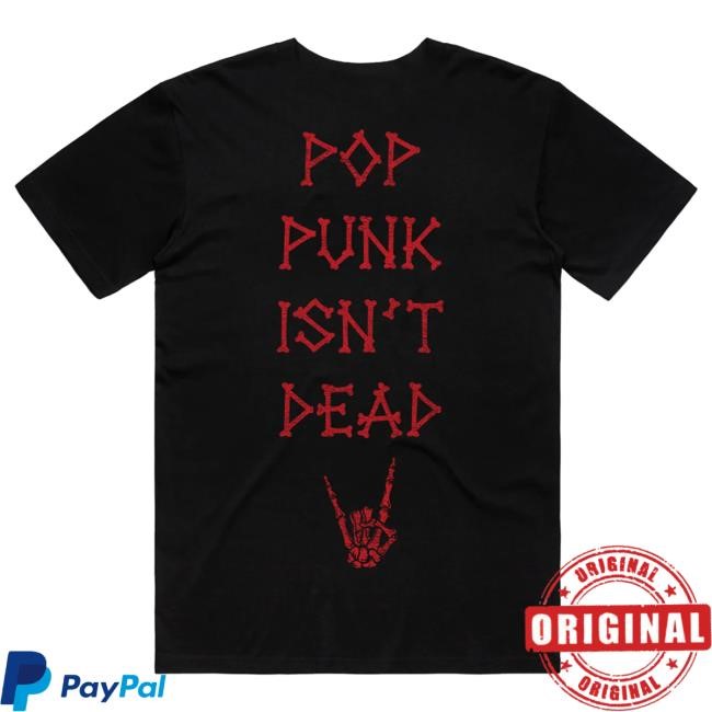 Official The Paradox Black Pop Punk Isn't Dead Tshirt