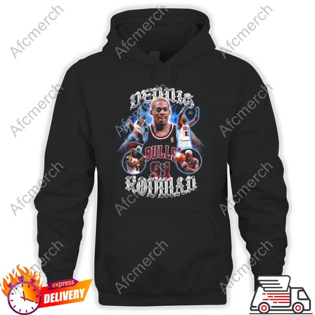 Dennis Rodman The King Of Rebounding & The Graphic Long Sleeve