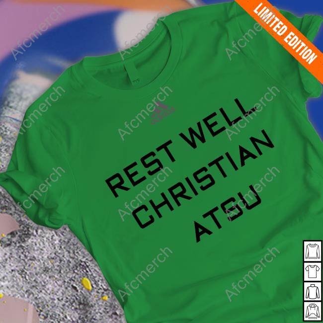 Rest Well Christian Atsu Long Sleeve Tee Thomas Partey Rest Well Christian Atsu Tee Gooner Chris