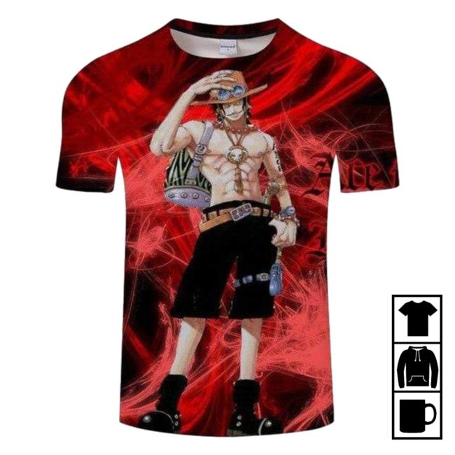 Ace Fireman One Piece Tshirt
