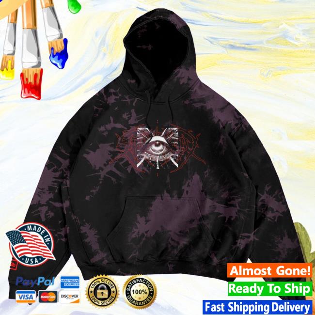 Official Spiritbox Merch Store Angel Eyes Plum Crystal Dye Crewneck Sweatshirt Spiritbox Clothing Shop Spirit Box