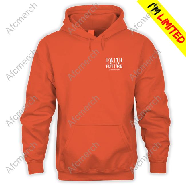 Merch Louis Tomlinson Ziggo Dome Amsterdam World Tour Orange Hooded Sweatshirt