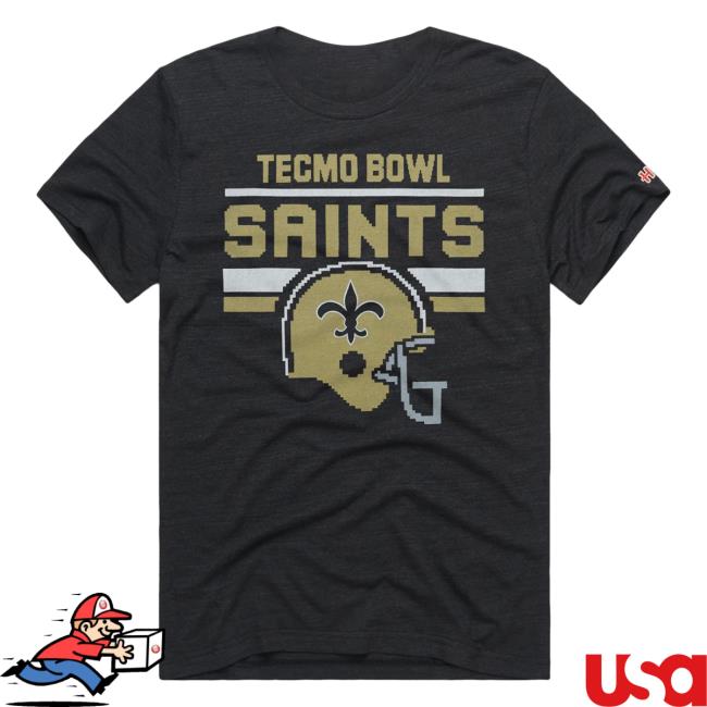 Official Homage Merch Tecmo Bowl New Orleans Saints Shirts Apparel Clothing Store Shop