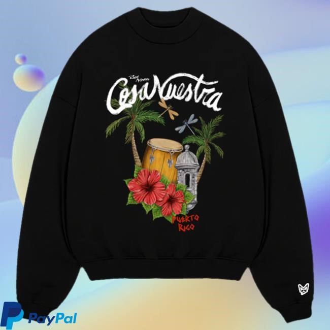 Official Rauw Alejandro Merch Store Shop Caribeño Tee Black
