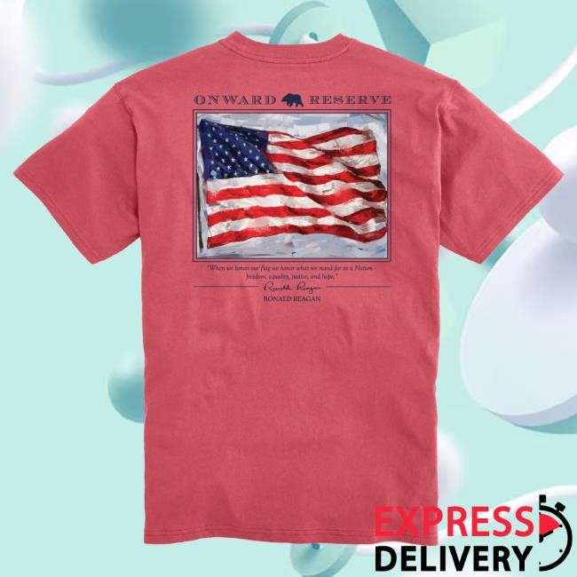 Washed Blue Heritage Tee Old Glory Onward Reserve