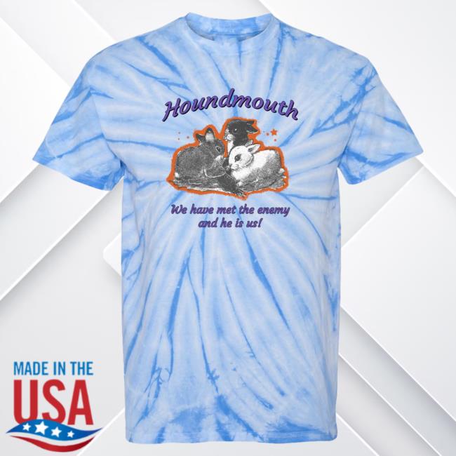 Official The Merch Collective Hound Mouth Tie Dye Bunnies Hot Shirt Houndmouth Tie-Dye