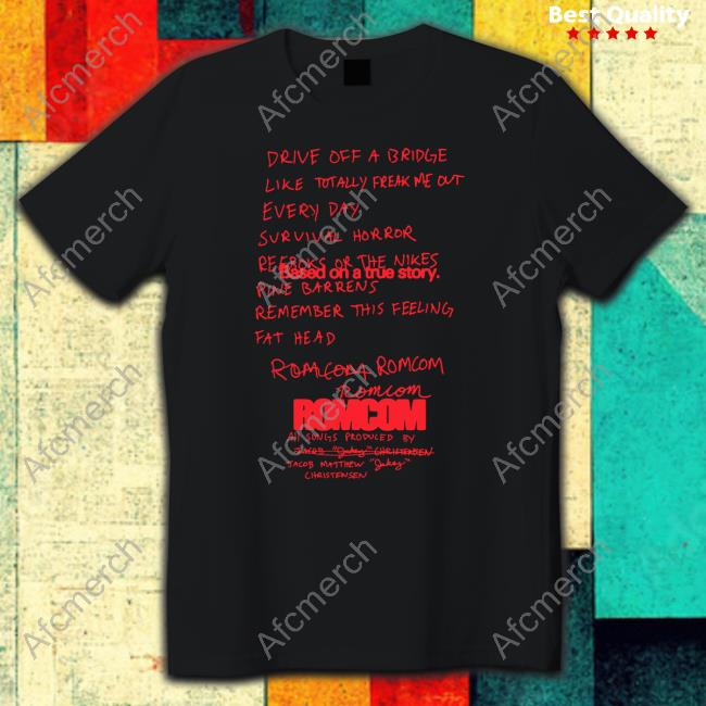 Official Jakey Merch Romcom T Shirts