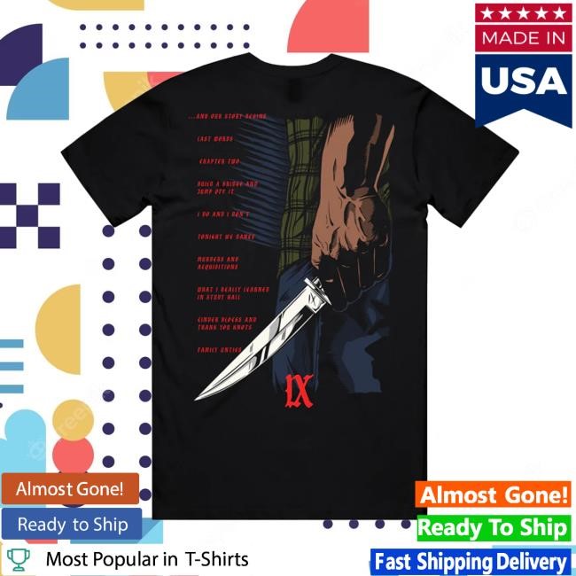 Ice Nine Kills Last Chance To Make Amends T Shirt Ice Nine Kills Merch Shop