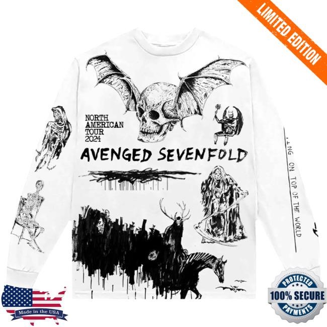 Official A7x World Merch Shop Avenged Sevenfold 2024 Tour Libad LS Tee