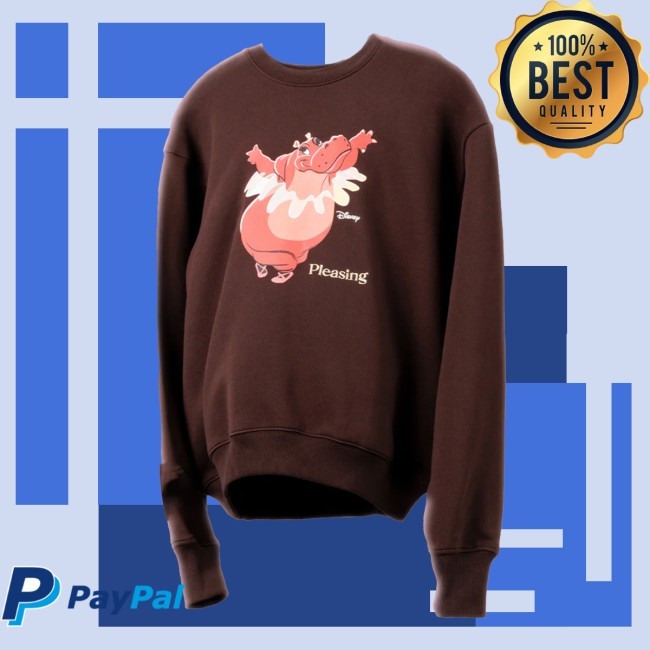 La Danza Delle Ore Pullover Crewneck Sweatshirt in Sky Pleasing Shop Apparel