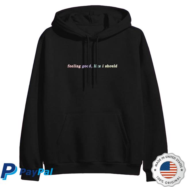 Official Merch Bar Surfaces Store Feeling Good, Like I Should Pull Over Hoodie Black MerchBar Shop