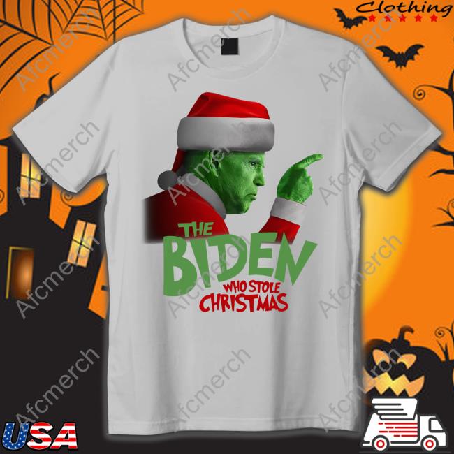 Grinch The Biden Who Stole Christmas Hoodie