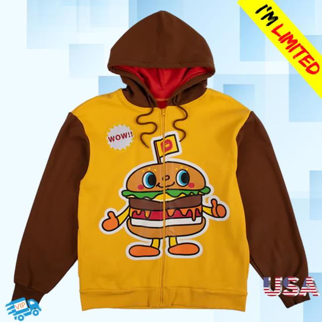 Official Sanrio Apparel Clothing Merch Store Shop Dokidoki Yummychums X Dumbgood Zip Sweatshirt