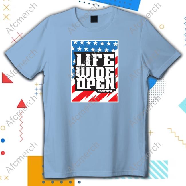 Cboystc Merch YOUTH - Life Wide Open Stars and Stripes Long Sleeve T-Shirt