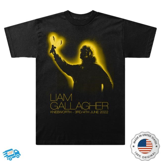Knebworth London Maracas Event Tee Shirt Black | Liam Gallagher Official Store