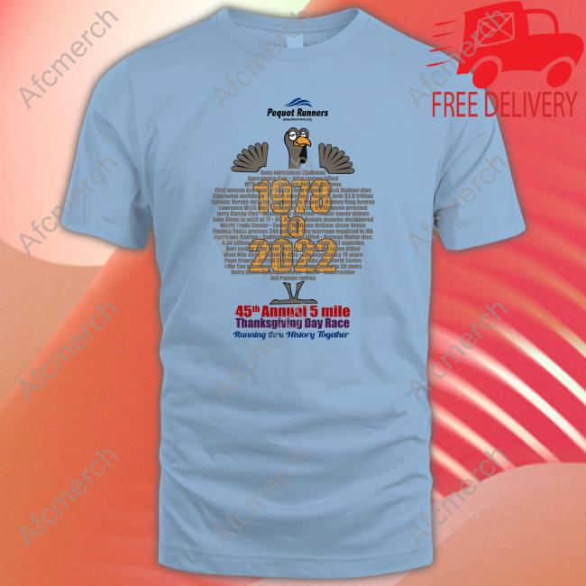 Southport Club Turkey Trot Pequot Runners 1987 To 2022 Shirt