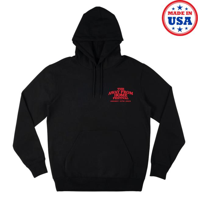 Official Louis Tomlinson Merch Store Shop LouisTomlinson The Away From Home Festival 2023 Black Hoodie