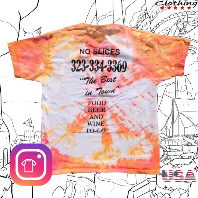 Jon And Vinny's Og Pizza Man T-Shirt Fairfax Orange Tie Dye Jonandvinnys